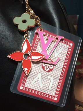 Louis Vuitton Joker Playing Card With Fashion Keychain